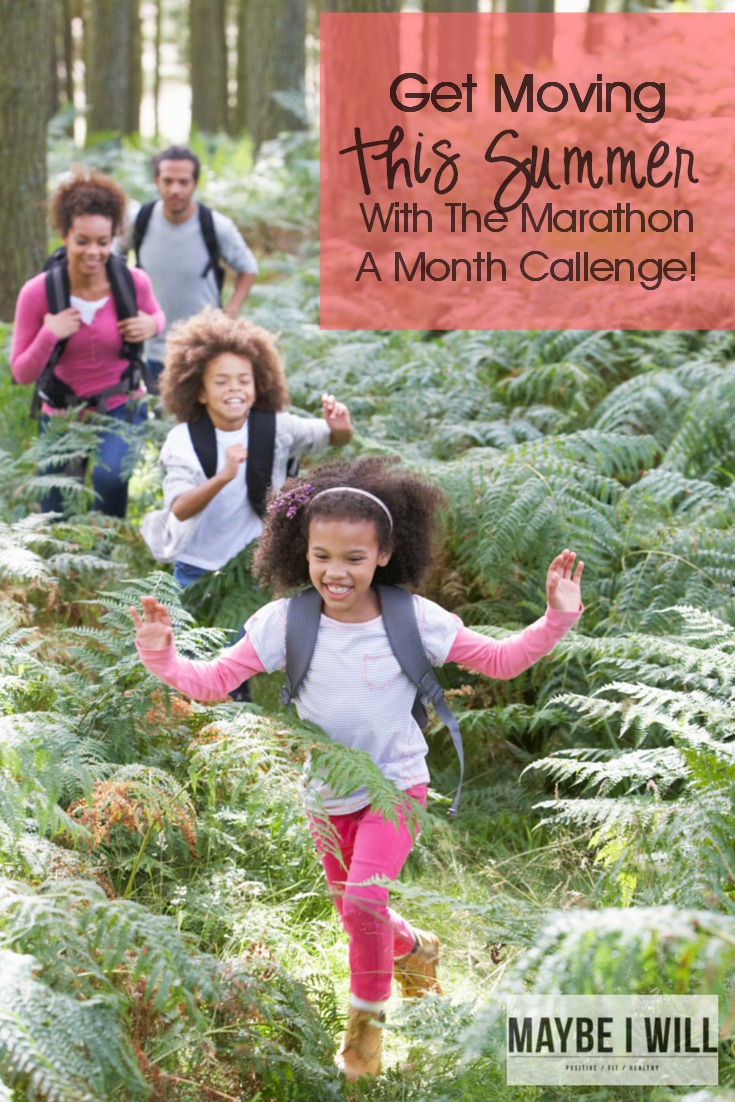 Get your family moving this summer by tackling the marathon a month challenge!