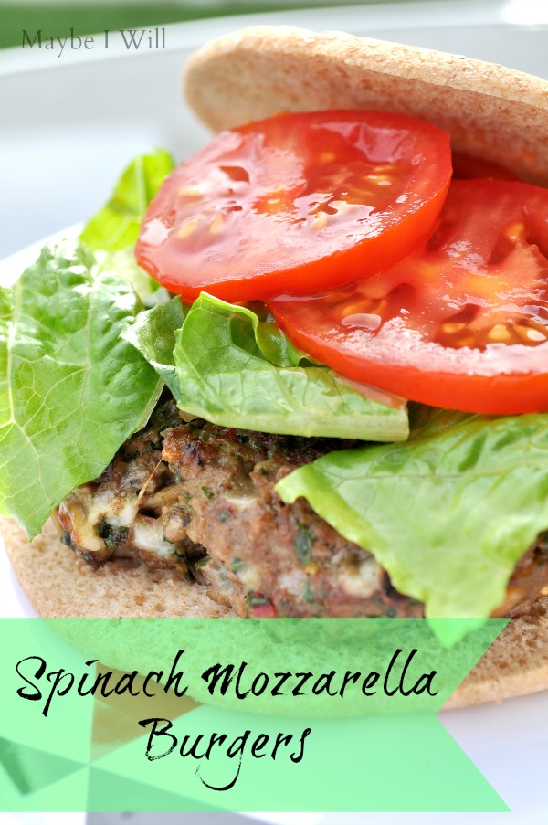 Spinach Mozzarella Burgers