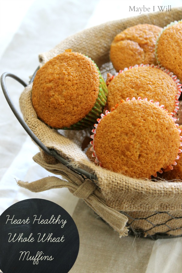 Heart Healthy Whole Wheat Muffins