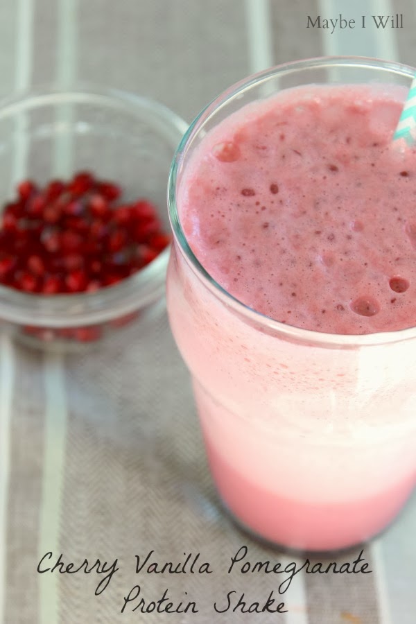 Cherry Vanilla Pomegranate Protein Shake