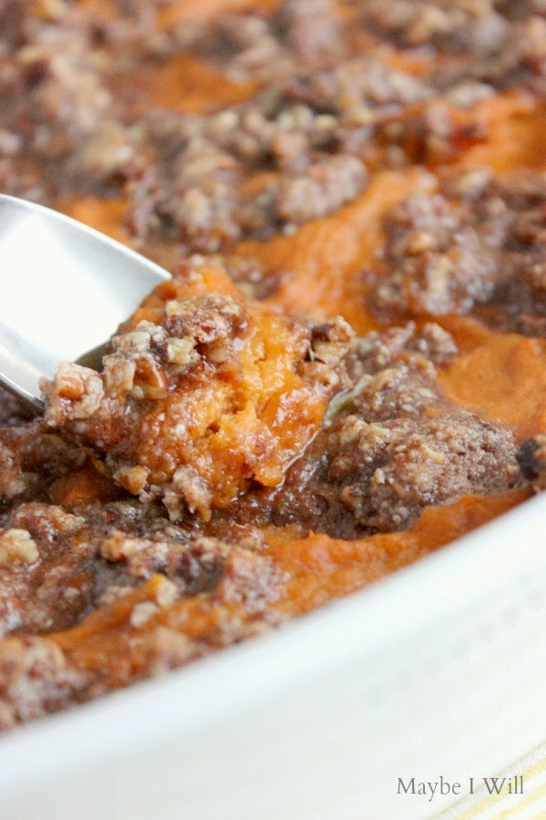 Healthified Ruth Chris' Sweet Potato Bake!!!! So yummy and tasty you'll think you're splurging! #healthyeats #recipemakeover #copycatrecipe {www.blog.andiethueson.com}