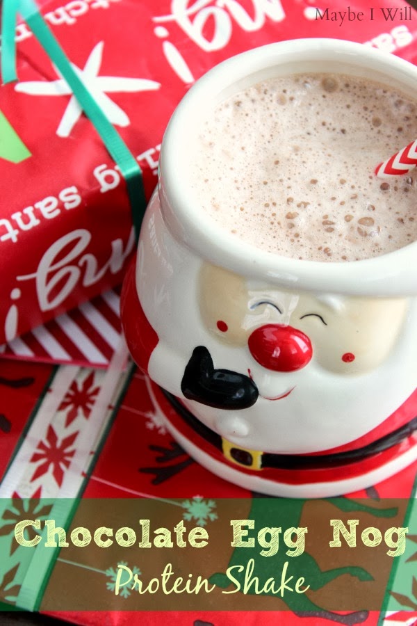 Chocolate Egg Nog Protein Shake