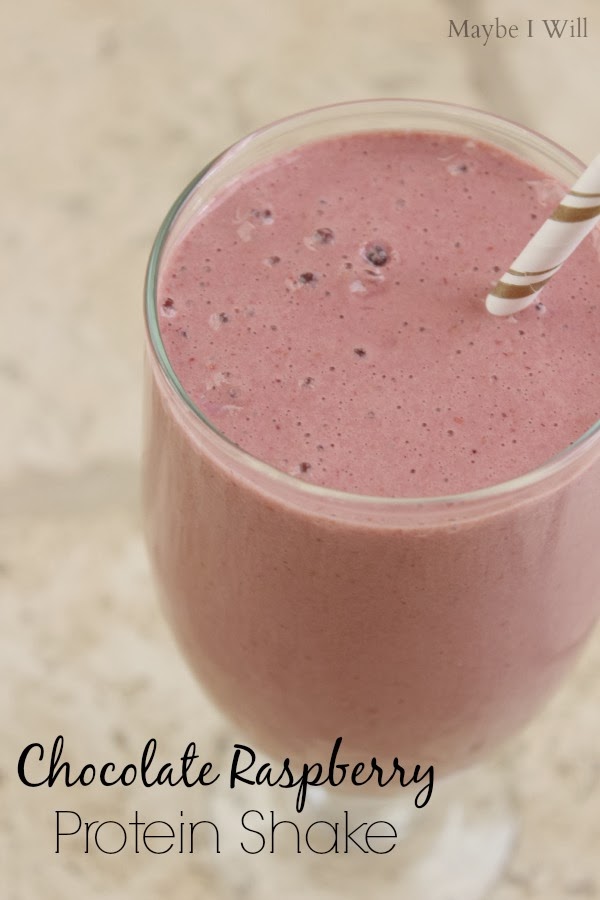 Chocolate Raspberry Protein Shake