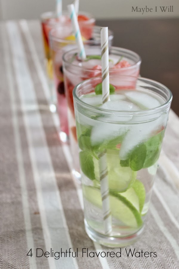 Flavored Waters -- Great way to help with your water intake and add some flavor & fun! #flavoredwater #water #healthy {www.blog.andiethueson.com}