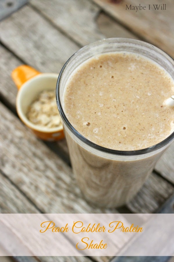 Peach Cobbler Protein Shake