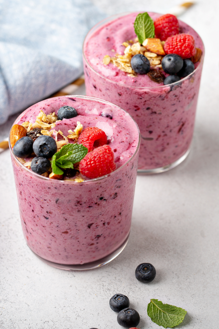 Mixed Berry Protein Shake + A Kick of Energy!