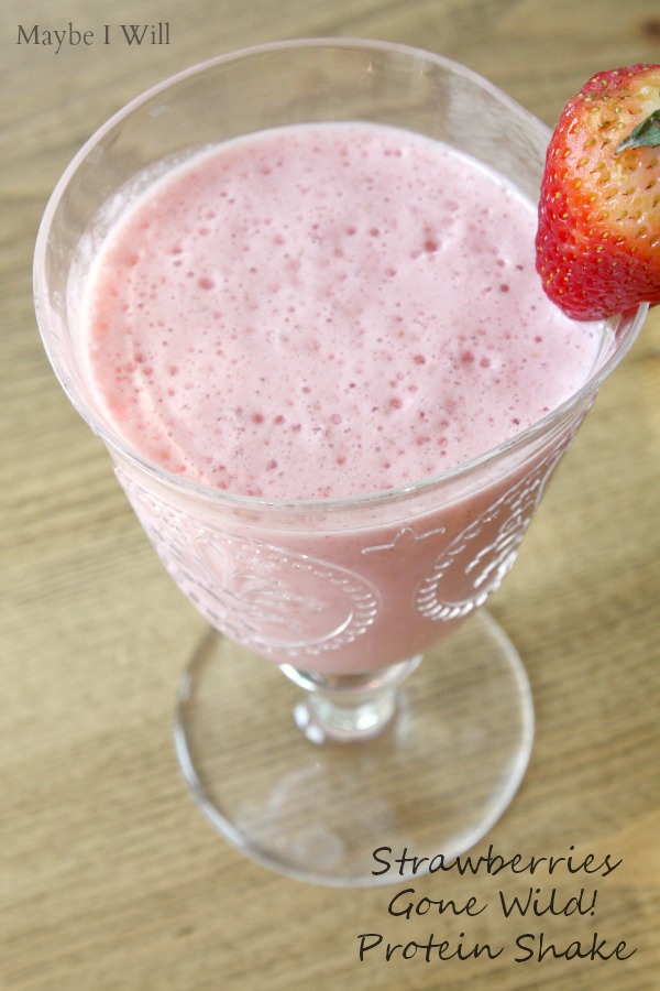 Strawberries Gone Wild Protein Shake