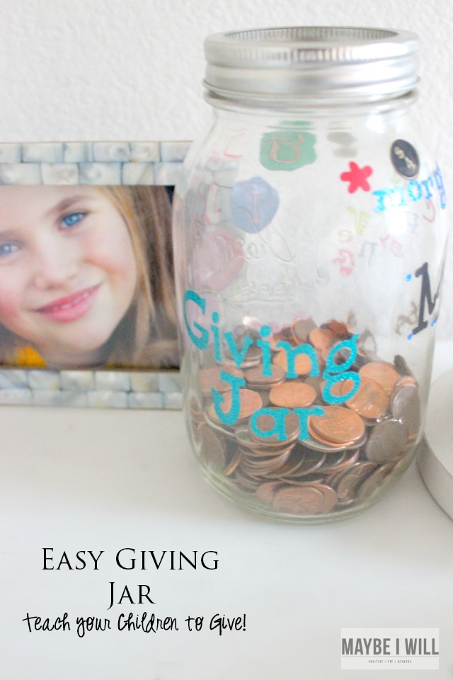 Directions for cutting Vinyl with a Cricut! Make this easy DIY Giving Jar!! Step by Step Directions!