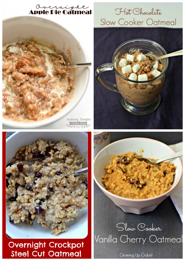 4 Slow Cooker Oatmeal Recipes