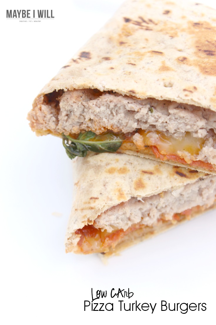 Low Carb Pizza Turkey Burgers