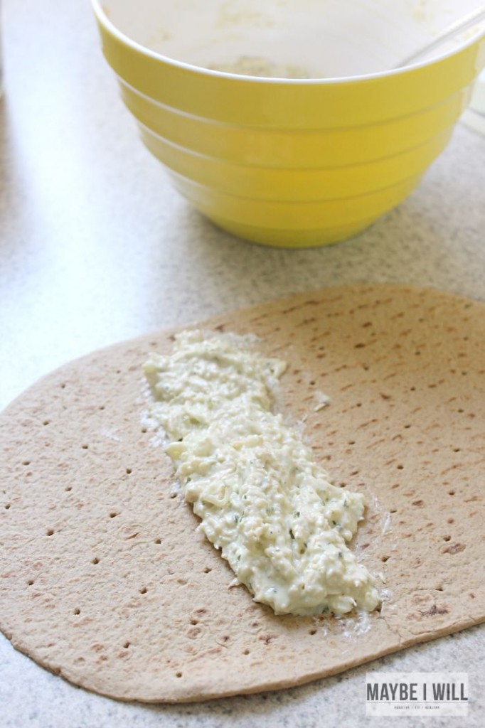 Mixture on Low Carb Wrap