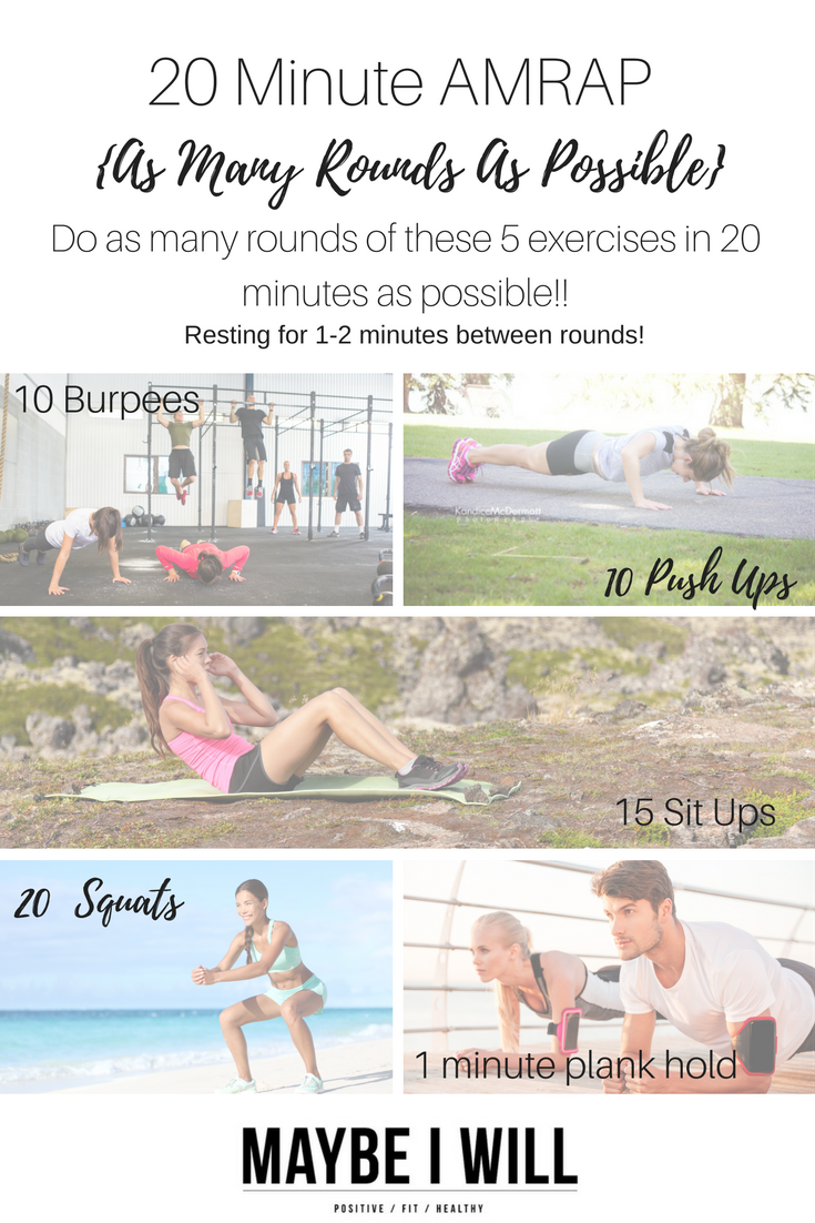 20 Minute AMRAP Workout