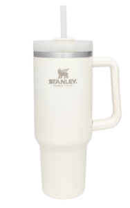 Stanly 40oz tumbler cup in white, this "cup" is quickly becoming the Cadillac of cups