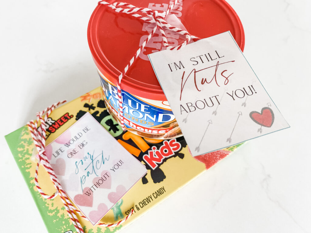 Photo of fun valentines day gifts days 10-11  Almonds and Sour Patch Kids 