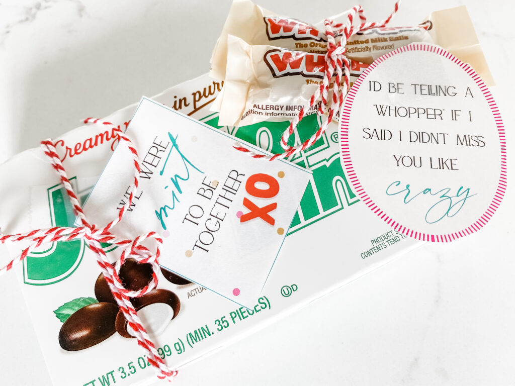Valentine's Day Gifts for him days 12-13 
Junior Mints and Whoppers 