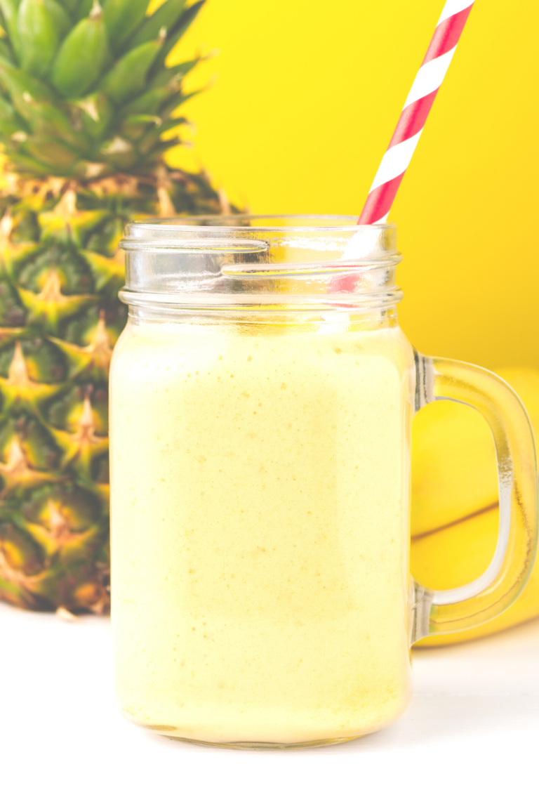 The BEST Disney-Inspired Pineapple Dole Whip Protein Shake