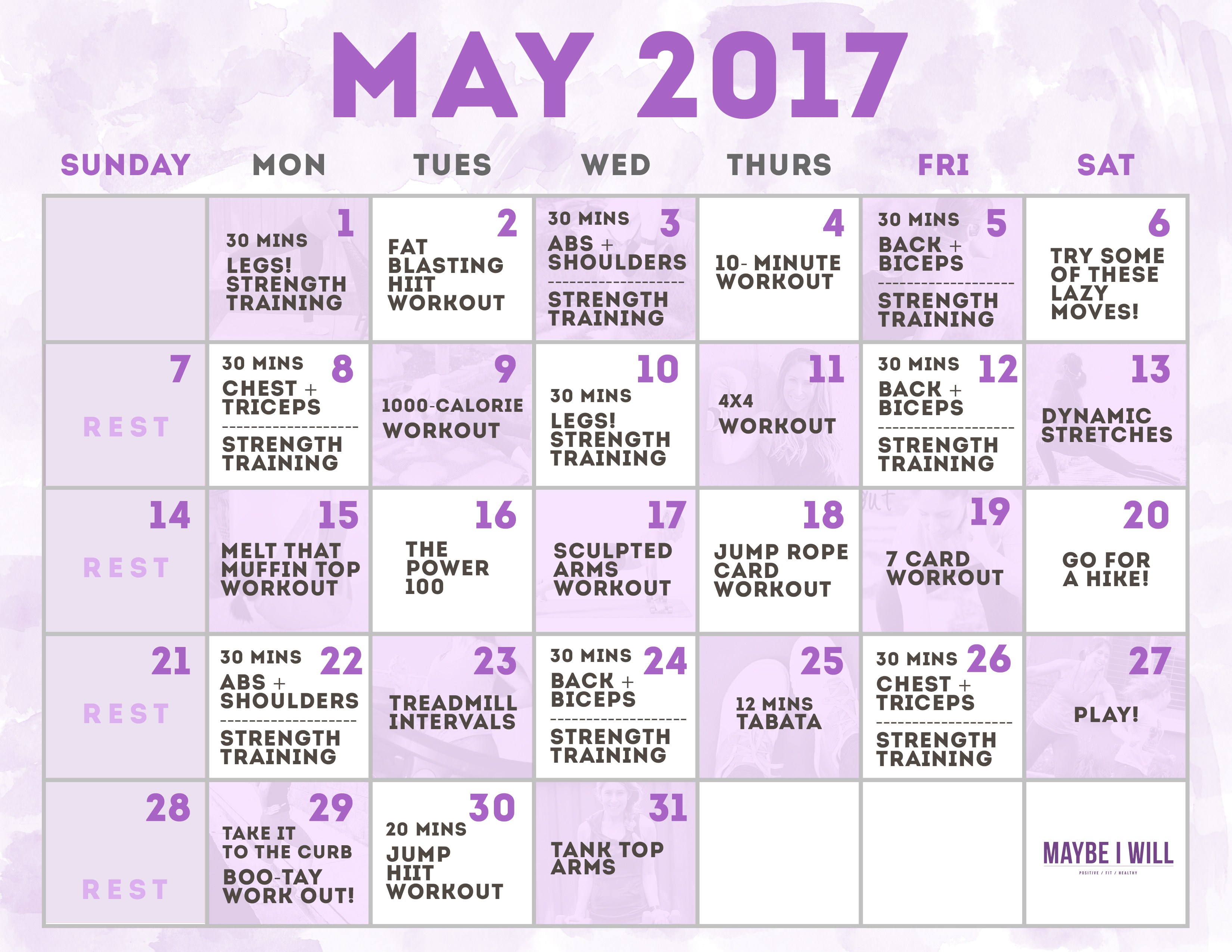 31 Day No Nonsense Workout Schedule - Everything you need to help you crush your fitness goals!