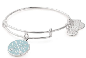 Silver Alex and Ani Make Your Own Luck Charm Bracelet