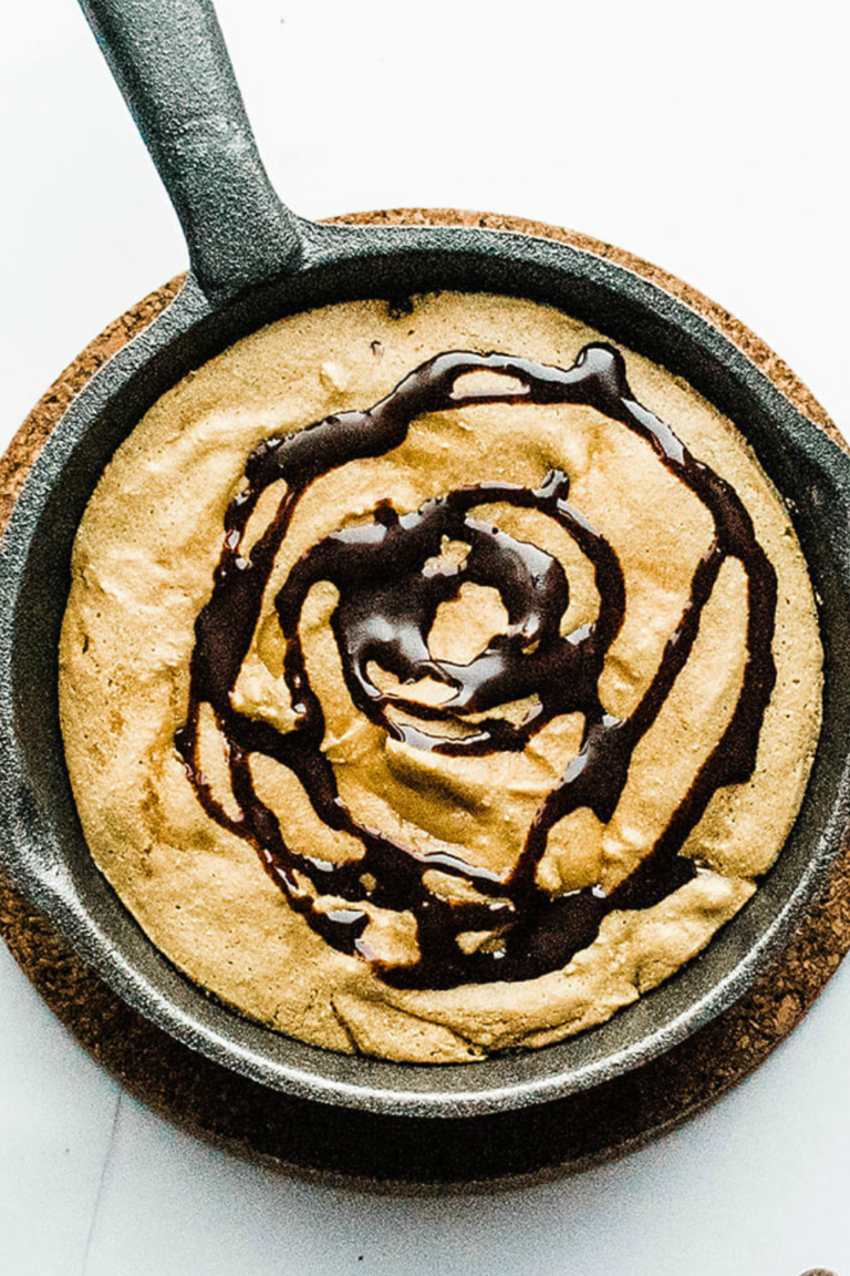 The Best Chocolate Chip Protein Skillet Cookie