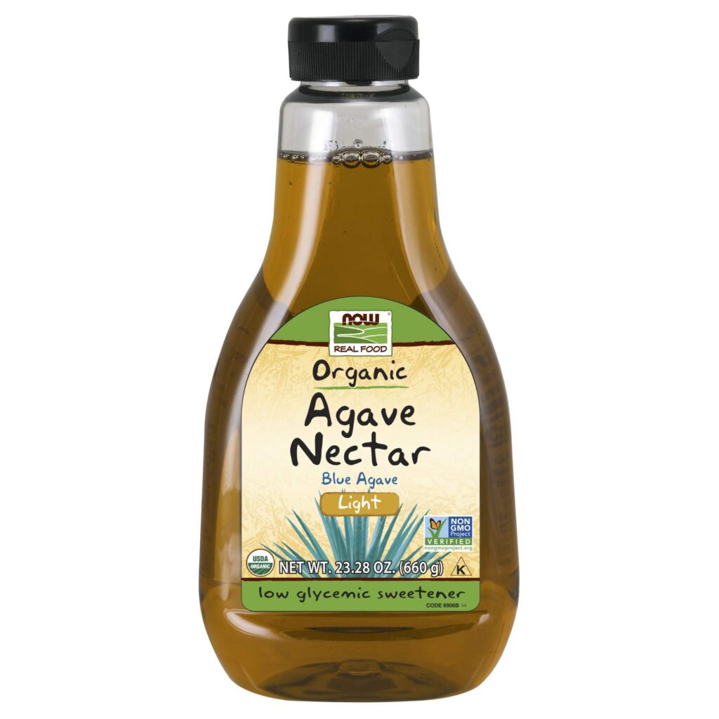 An image of a great corn syrup substitute, Agave Nectar
