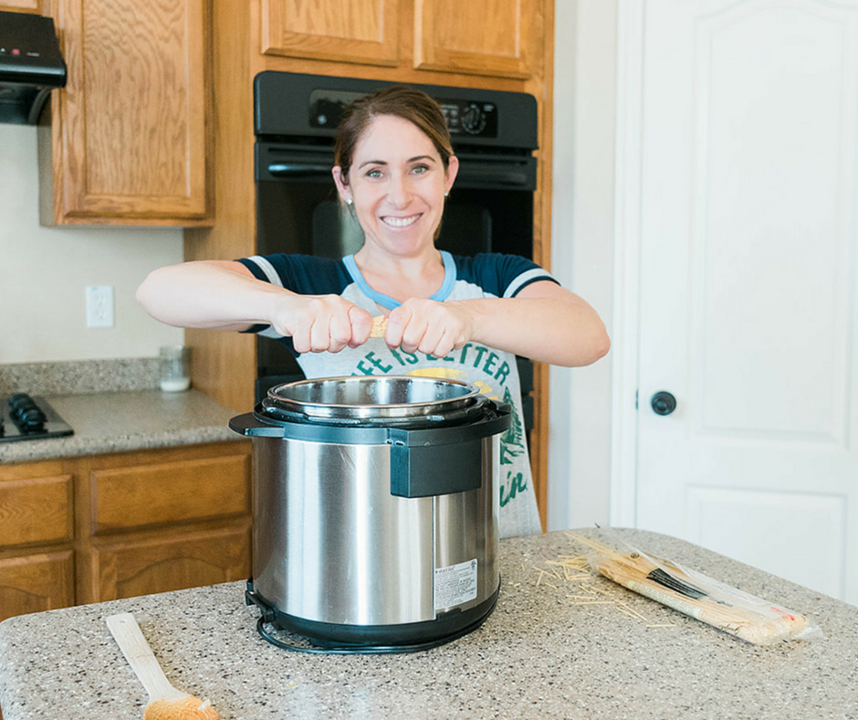 For those nights when you need dinner on the table fast this Easy Instant Pot Vegetarian Spaghetti and Meatballs is about the easiest throw together dinner there is! 
