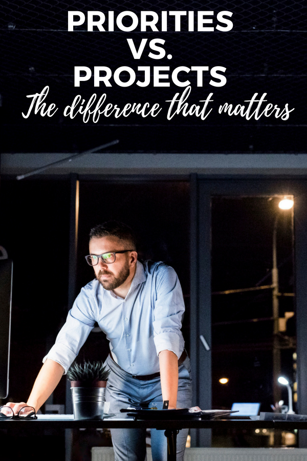 The Difference That Matters; Priorities versus Projects