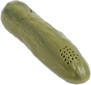 A plastic pickle that yodels