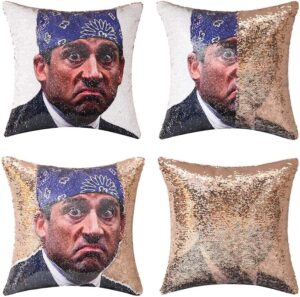 The Office, Michael Scott Sequence "stress" pillow , will be the hit of all the white elephant gift choices! 