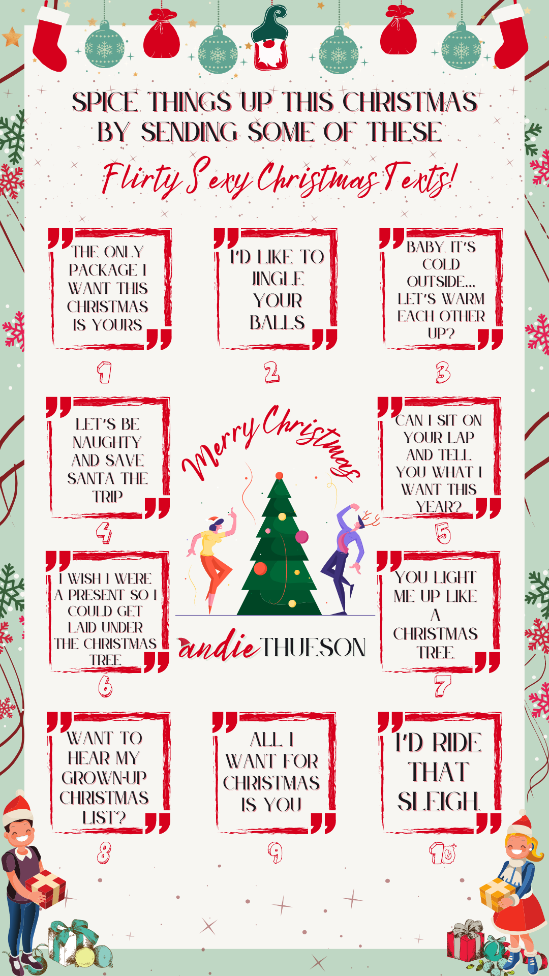 Sexy Christmas Inspired Flirty Texts To Send Your Significant Other