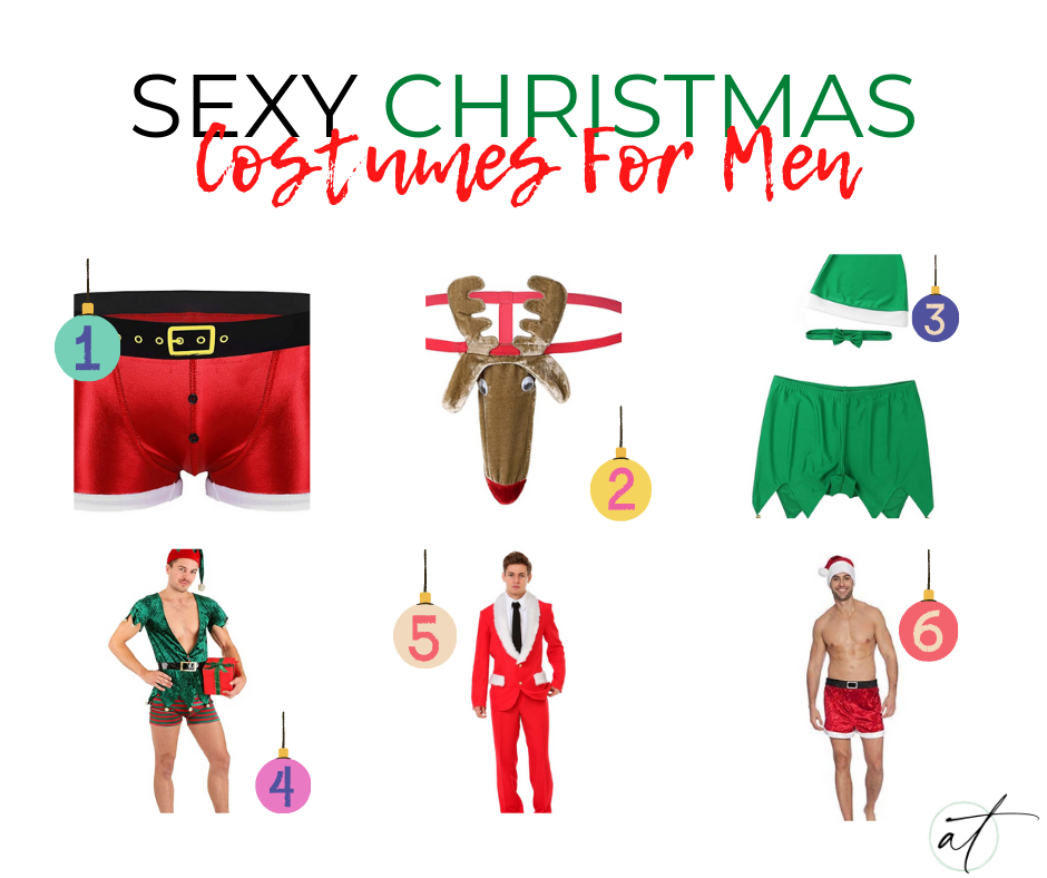 Andie's picks for Sexy Men's Christmas lingerie 1-6