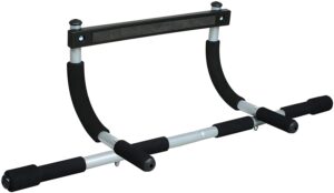 Door Frame Pull Up Bar, is a great add on for a home gym set up. Definitely your fitness minded man will enjoy. 