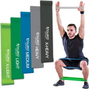 Set of resistance bands designed for men. 