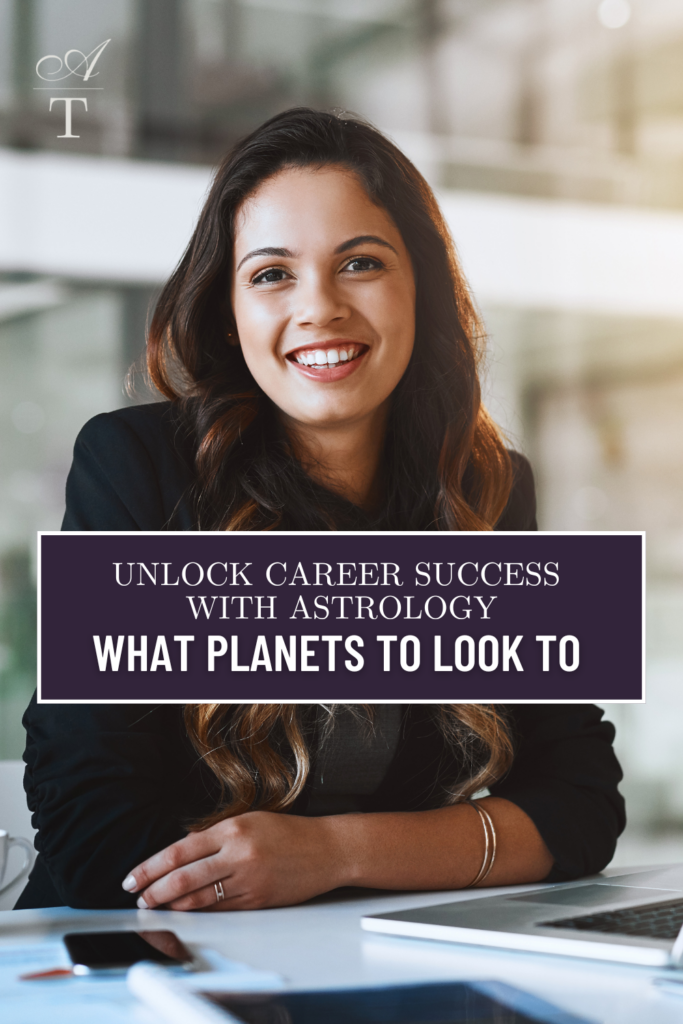 photo of woman looking successful and happy. She has learned how to unlock success with astrology 