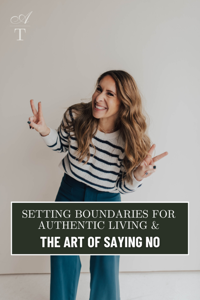 Andie looking super silly and authentic thanks to her setting boundaries for authentic living and the art of saying no~ 